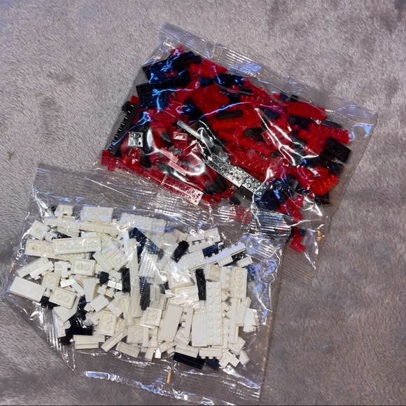 Nike / Air Jordan white/red/ black building set mini block air super sneakers - Picture 3 of 4